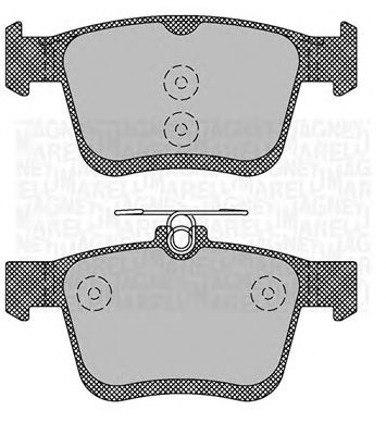 MAGNETI MARELLI 363916060714 -  Комплект тормозных колодок, дисковый тормоз
